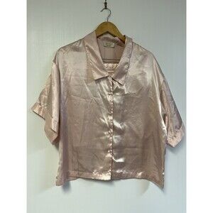 vintage 90s VICTORIAS SECRET GOLD‎ LABEL 2-piece pajama set shorts top Baby Pink